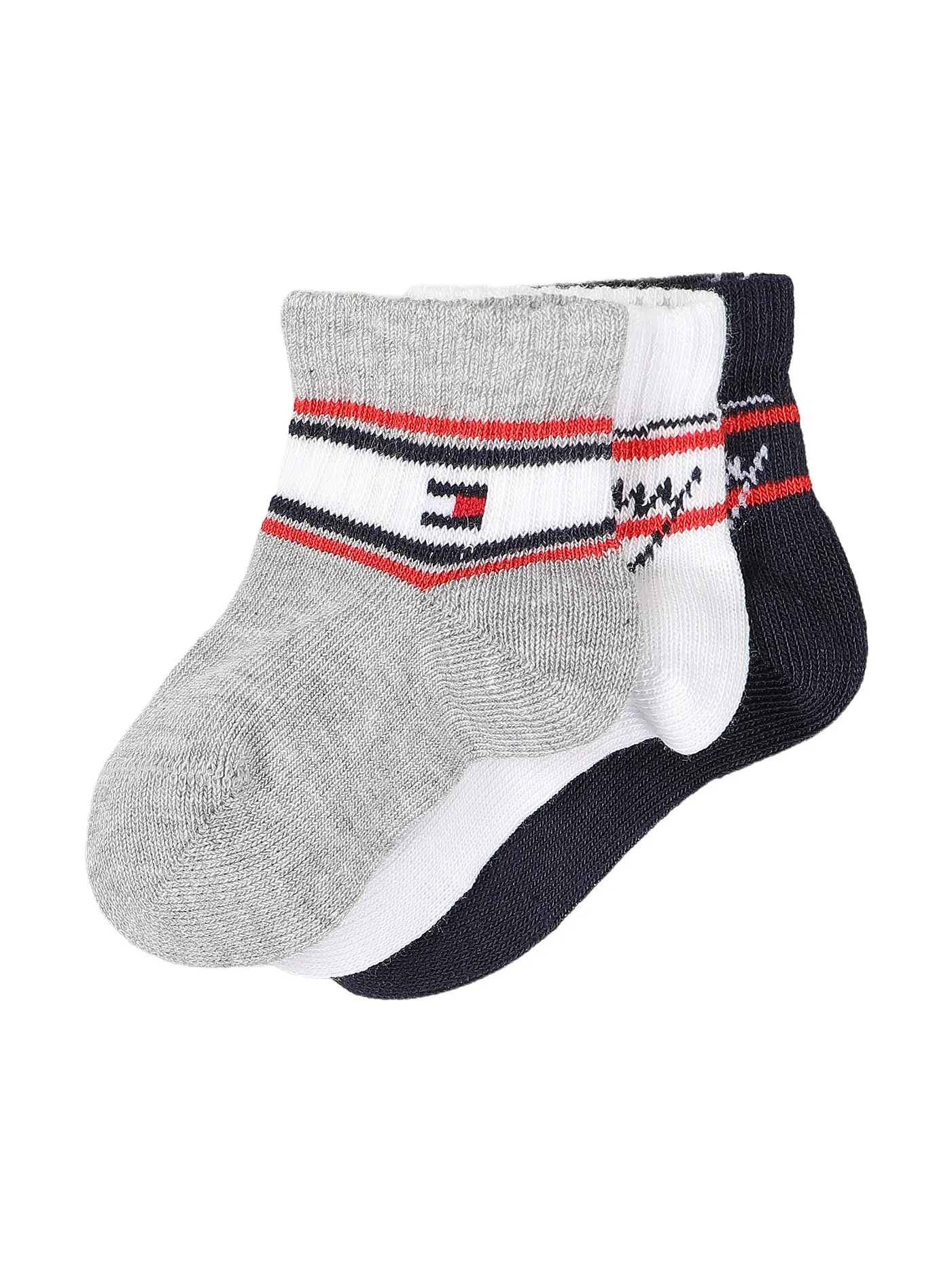 TOMMY HILFIGER | Mädchen Socken Geschenkebox 3er Pkg pink combo | blau